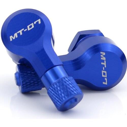 Motorcycle Front and Rear CNC Wheel Tubeless Tire Valve Stems 90 Degree 11.3mm For Yamaha MT-07 MT07