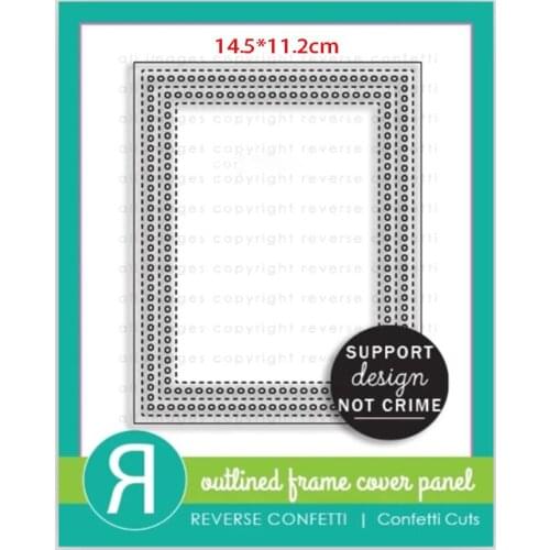 Photo frame background Embossing Metal cutting dies 2021 new diy molds Scrapbooking Paper Making die cuts crafts slimeline dies