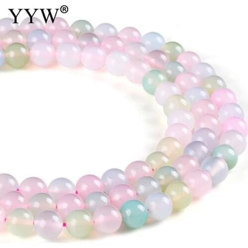 Natural Stone Colorful Beads Morganite Beads Round Loose Beads 4mm 6mm 8mm 10mm 12mm For DIY Necklace Bracelet Jewelry Making