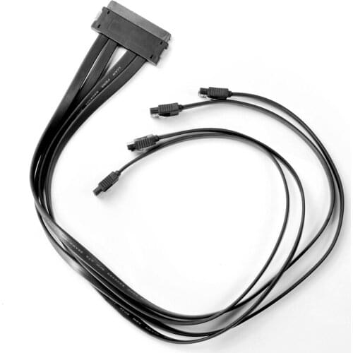 SAS SFF-8484 32Pin to 4 SATA 7Pin Adapter Converter 1 to 4 Splitter SAS Cable for PC Server Hard Disk Drive HDD