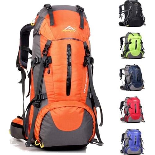 50L Outdoor Travel Backpack for Camping Trekking Waterproof Hiking Rucksack Mountaineering Backpack Climbing Bag