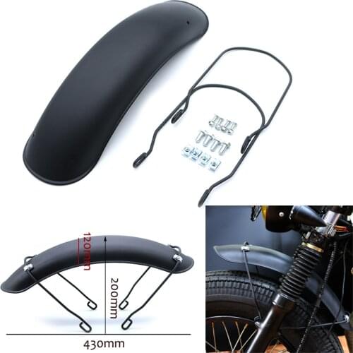 Universal Motorcycle Front Fender Mud Flap Guard Fairing Mudguard Cover for Suzuki GN125 GN250 Moto Front Wheel Extension Fender