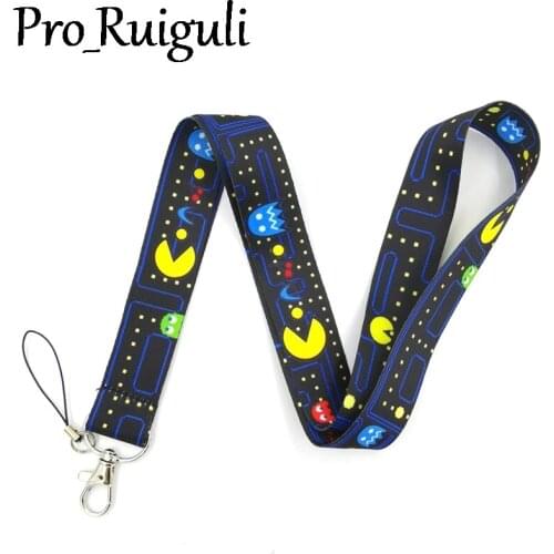 30pcs Cartoon anime Neck Strap Lanyard keychain Mobile Phone Strap Badge Holder Rope Key Chain Keyrings cosplay Accessory Gift