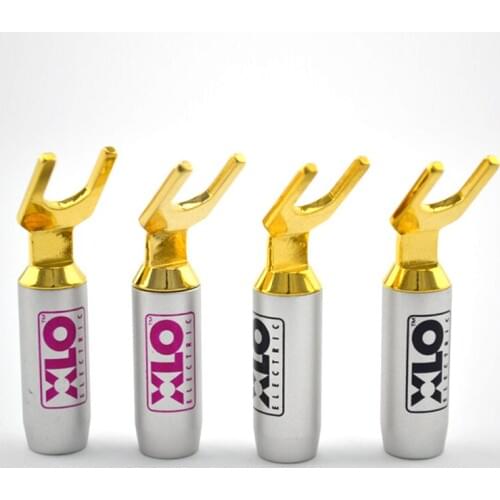 4pcs XLO Electric XLO HT PRO Connector Hifi Y spade Connector 9mm