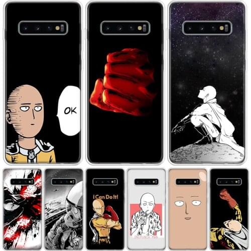 One Punch Man Anime Phone Case For Samsung Galaxy S10 S21 S20 FE Ultra Note 10 9 8 S9 S8 S7 Plus Lite Pro + J4 J6 Coque Capa