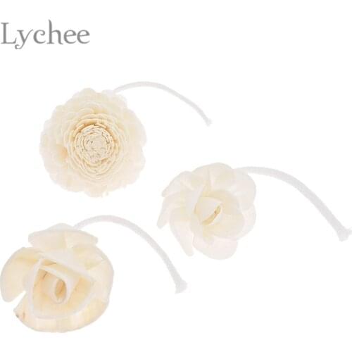 Lychee Life Natural Flower Wood Fragrance Diffuser Replacement Refill Sticks Incense Home Living Room Aromatic Incense