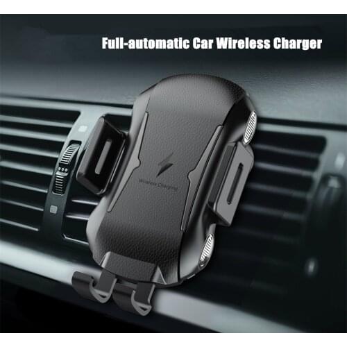 10W Infrared Sensor Automatic Car Mobile Phone Charger for IPhone X XS XR 8 Plus Samsung S9 S8 Note 9 8 Qi Fast Wireless Charger