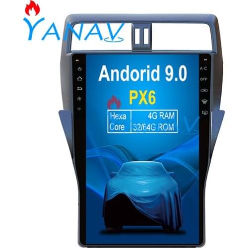 16 inch Android Car GPS navigation For-TOYOTA Land Cruiser Prado 2018 Car auto radio player multimedia head unit FM/AM Stereo