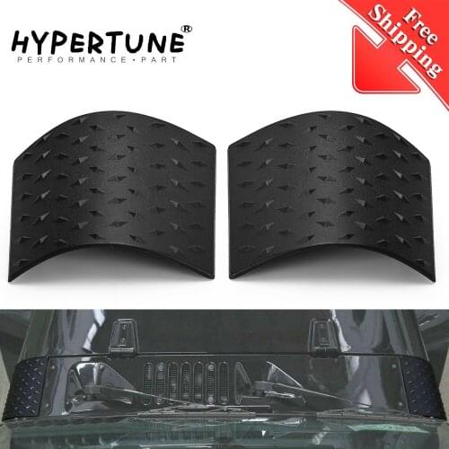 2 PCS Black ABS Car Cowl Body Armor Outer Engine Hood Cowling Cover for Jeep Wrangler JK Rubicon Sahara Auto Styling Accessories
