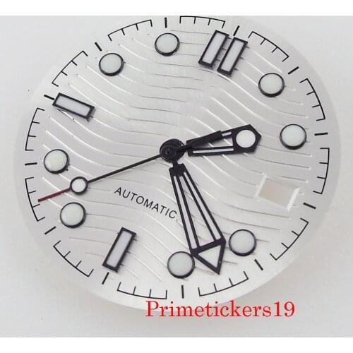 Watch Parts Dial Hands With Date Window For NH35 Automatic Movement Luminous Marks