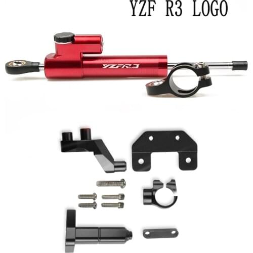 For Yamaha YZF-R3 YZF R3 2014 2015 2016 2017 1 Set Aluminum Motorcycle Accessories Steering Stabilize Damper Bracket Mount kit