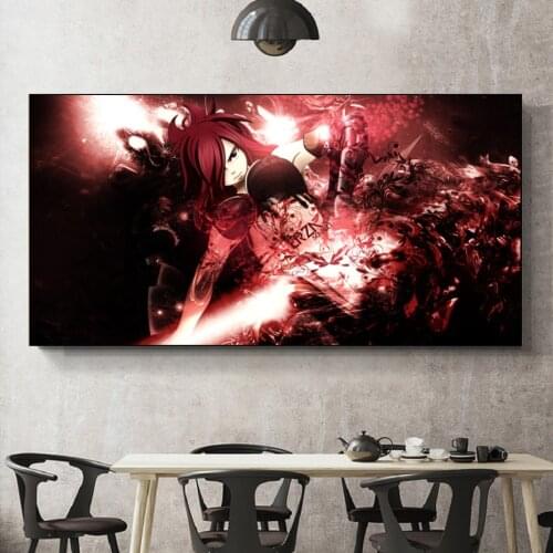 Japanese Classic Anime Fairy Tail Character Background Poster Mural Gift Boy Bedroom Dormitory Home Wall Decoration