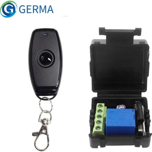 GERMA Universal Wireless Remote Control Switch DC 12V 1CH Relay Receiver Module RF Transmitter 433Mhz SMART Remote Controls