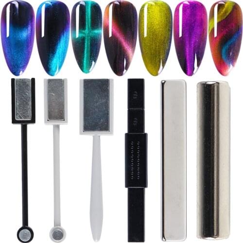 Magnet Stick Board Nail Art For 9D Cat Eyes Effect Magnetic For 3D Line Strip Painting Gel Nail Polish Multifunction Tool LE1612
