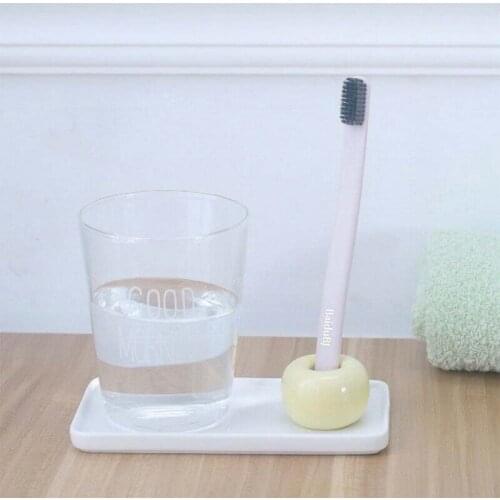 Multi-Function Ceramic Toothbrush Holder Simple Storage Rack Bathroom Shower Tooth Brush Stand Shelf Bath Accessories