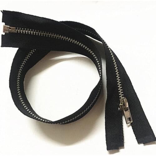 1pcs 15 Inch (38cm) Jacket Style Silver Teeth Metal Separator Nylon Zippers