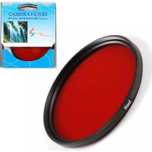 New Arrival 52mm Full Red Filter in Original Manufactory Box for Nikon Sony DSLR Camera Lens