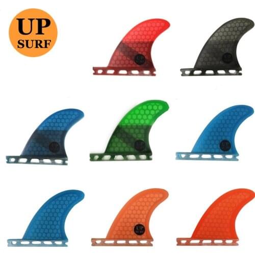 Surf Fins future GL rear fins quad set rear fins surf Honeycomb fiberglass orange/blue color surf fins 2pcs