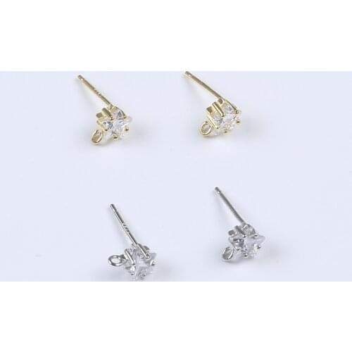 Supplies For Earring Making 925 Sterling Silver Ear Stud Accessories DIY Jewellery Craft