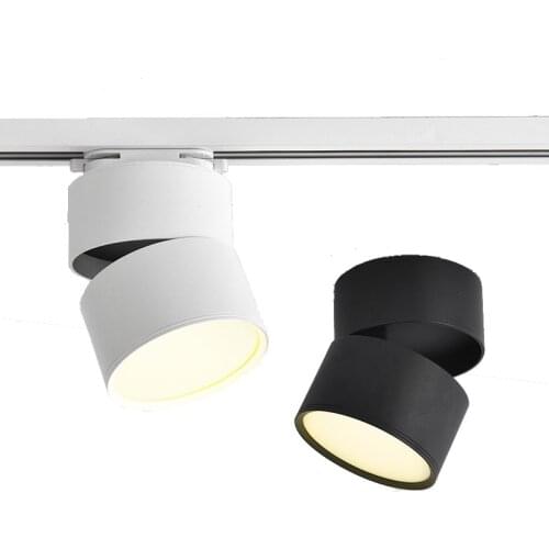 Dimmable Folding Rotating LED Downlight 7W10W 15W 18W COB Track light Ceiling Spot Lights AC85~265V Wall Lamps Indoor Lighting