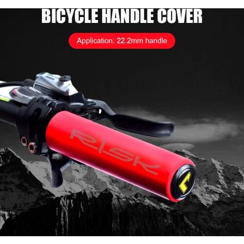 RISK 1 Pair Bicycle Handlebar Grips MTB Mountain Bike Silicone Anti-slip Handle Bar End Grips Cycling Parts