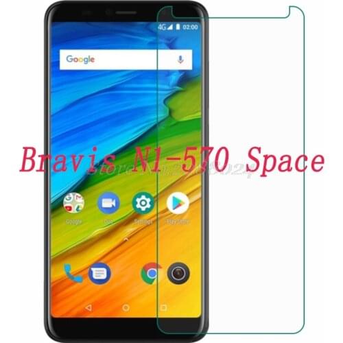 Smartphone 9H Tempered Glass For Bravis N1-570 Space 5.72" Explosion-Proof Protective Film Screen Protector Cover Phone