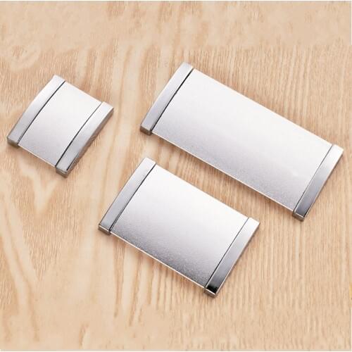 Modern Furniture Concealed Handle Hardware Knob Thicker Solid Drawer Dresser Wardrobe Kitchen Cabinets Cupboard Pull Door Handle