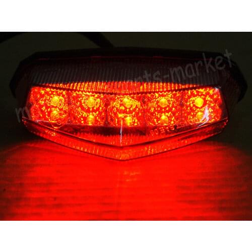 LED Brake Tail Light For Yamaha Dual Sport ATV YFZ WR XT TTR TW YZ 80 250 125 Suzuki ATV DR LTZ LT King Quad Runner RM DS DRZ
