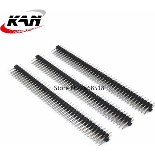 100PCS 2X40 PIN Double row MALE 2.54MM PITCH PIN Header connector Strip 2X40PIN 2*40 40p 40PIN FOR PCB BOARD ARDUINO