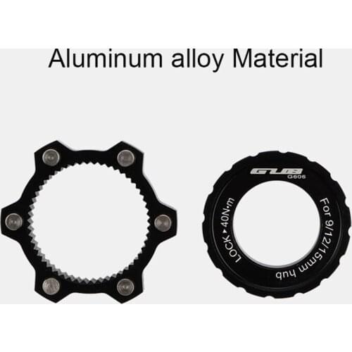 GUB Bicycle Center Lock Adapter To 6 Nail Conversion For 9/12/15mm Bike HUB Barrel Shaft,Aluminum Alloy Conversion Kits