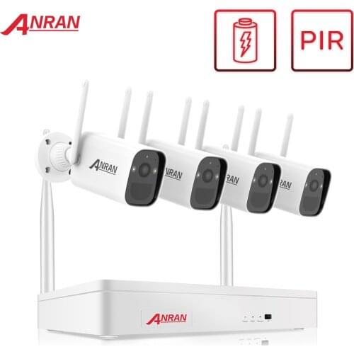 ANRAN 1080P Wireless Security Camera Kit 4CH NVR System Night Vision Outdoor Wifi Surveillance Camera System cctv Video Kit
