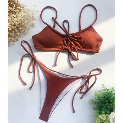 Brazilian Bikini Mujer Swimwear 2021 Push Up Swimsuit Sexy Bathing Suit Biquini Plus Size Maillot De Bain Femme Monokini Tankini