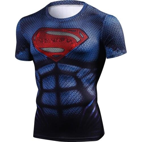 3D Printed Compression Quick dry T-shirt Men Running Sport Skinny Male Fitness Bodybuilding Workout Tights Tops Cosplay Clothing