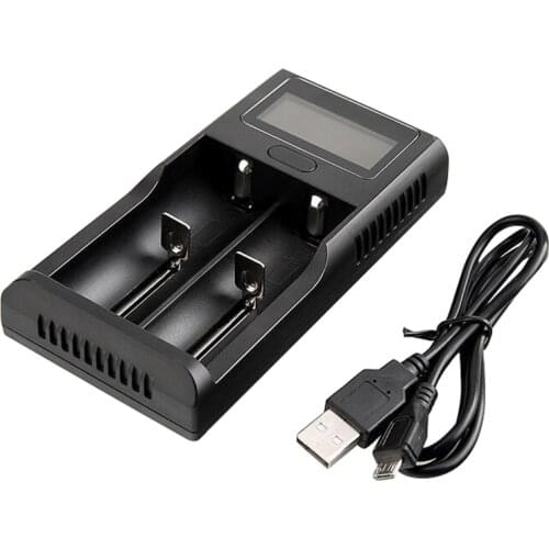 Smart LCD USB Battery Charger Smart For 26650 18650 18500 18350 17670 16340 14500 10440 Lithium Battery 4.2V