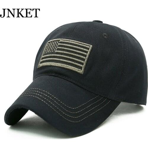 JNKET American Flag Embroidery Baseball Cap Snapbacks Hats Cotton Hats Outdoor Leisure Men Womens Sunhat Casquette