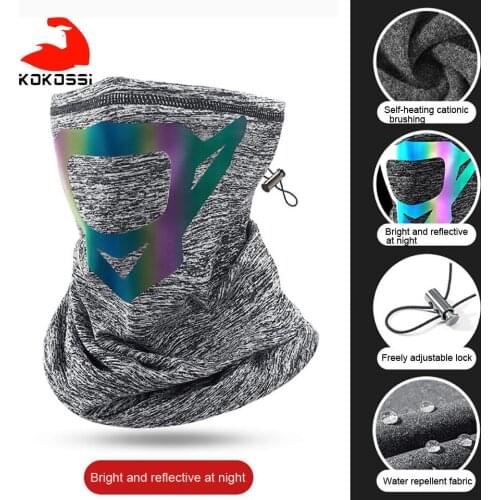 KoKossi Cycling Headwear Highlight Reflective Constant Temperature To Keep Warm Soft Comfortable Breathable Cycling Skiing Mask