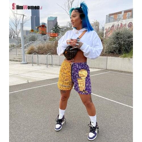 Summer Basketball Shorts Hipster Biker Skater Shorts for Women Men Streetwear Shorts Activewear Loose Workout Sports Short Pants