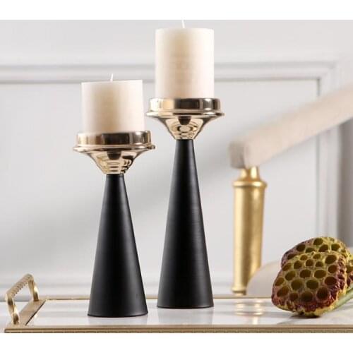 Nordic Metal Candle Holders Stand Wrought Iron Candlesticks Home Decoration Tables Valentine Wedding Christmas Birthday Gift