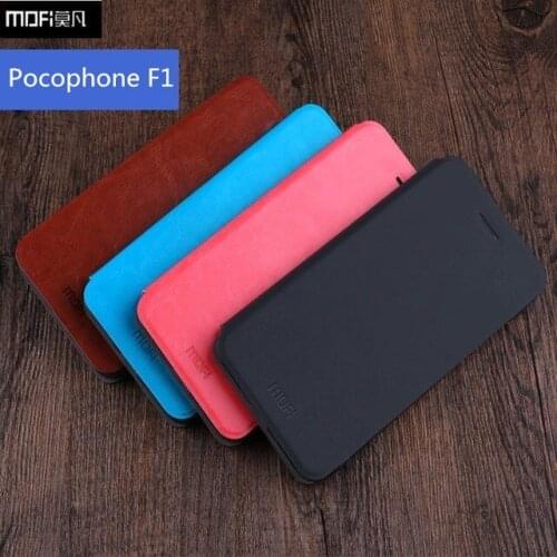 Mofi For Xiaomi POCOPHONE F1 Case Cover for Xiaomi Global POCO F1 Case Leather Luxury for Xiaomi POCOPHONE F1 Case Silicon 6.18"
