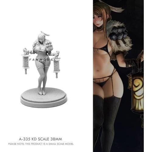 38mm Resin model kits figure Beauty Soldier self-assembled A-335