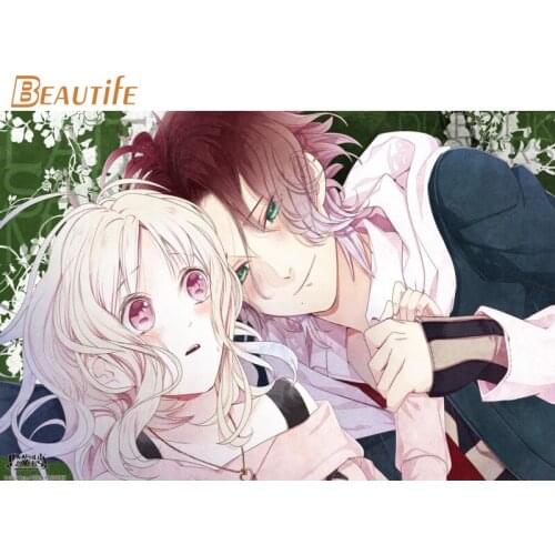 New Arrival DIABOLIK LOVE Poster Cloth Silk Poster Home Decoration Wall Art Fabric Poster Print 30x45cm,40x60cm, 50X75cm,60X90cm