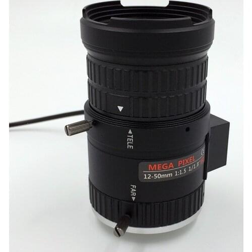3.0mp F1.5 1/1.8" DC AUTO IRIS 12-50mm cctv camera lens for video surveillance wireless Smart security SL-1250A3MP