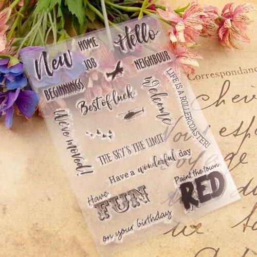 Have a wondeiful day Transparent Clear Silicone Stamps for DIY Scrapbooking/Card Making/Kids Fun Decoration Supplies