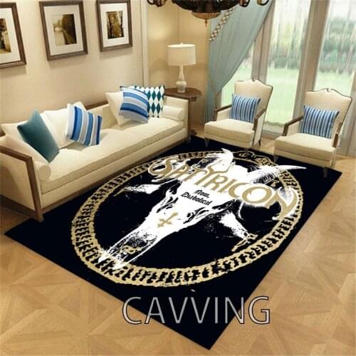 SATYRICON BAND 3D Printed Carpets Soft Flannel Rug Mat Rugs Anti-slip Large Rug Carpet Home Decoration for Living Room Bedroom