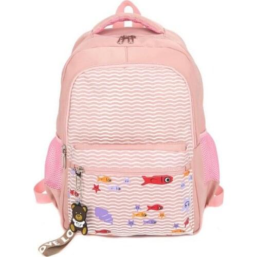 Schoolbag boys and girls offload five shoulders children three to six boys four ridge protection light