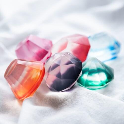 3d Diamonds Gem Cool Ice Cube Chocolate Soap Tray Mold Silicone Fodant Moulds