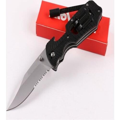 Folding Knife Kershaw 1920 Tool 8cr13mov Sharp Blade Rubber And Plastic Handle Outdoor Camping Survival Kitchen EDC Gift For Men