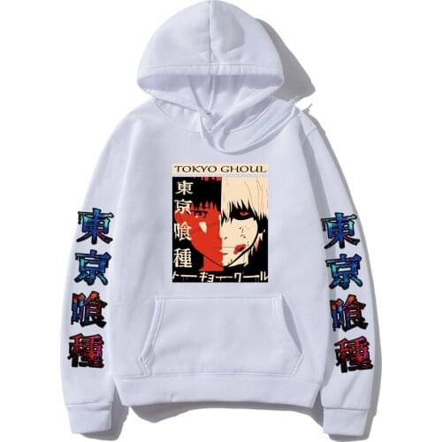 Tokyo Ghoul Anime Manga Hoodie Kaneki Ken Printed Men Hoodie Sweatshirt Casual Fashion tokyo revengers Japan Streetwear Clothes