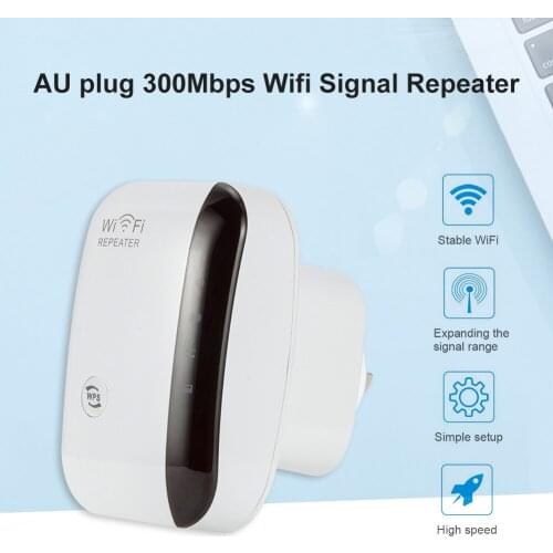 300Mbps Network Booster Long Range AP WiFi Router Signal Amplifier 2.4GHz Wireless Extender Repeater Access Point AU Plug