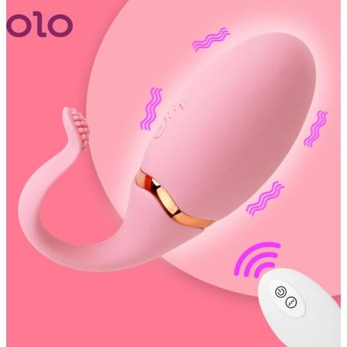 OLO Fish Tail Jump Egg Vibrator Sex Toys for Women Wireless Remote Control 10 Speed Vibrating Egg Clitoris Vagina Stimulate